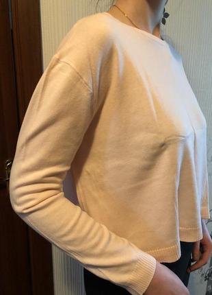 Нежно-розовая кофта zara