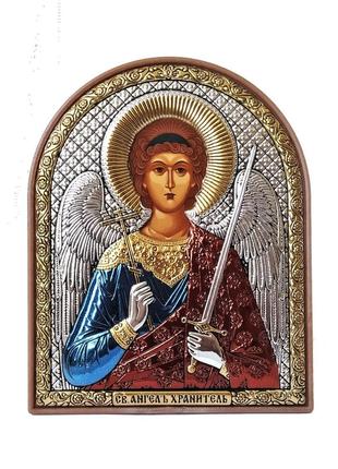Греческая икона silver axion ангел хранитель цветной ep-172pag/p/c ep3 9x11 см