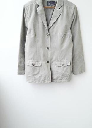 Замшевый пиджак светлый пиджак1 фото