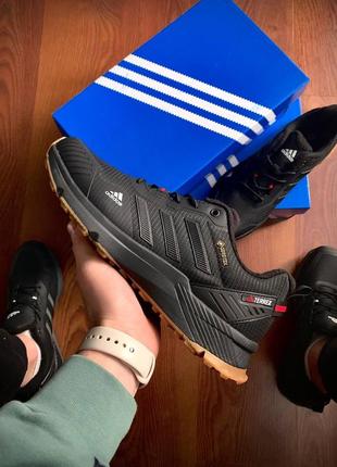 👟кроссовки мужские adidas equipment terrex fleece black &amp; red gum👟2 фото