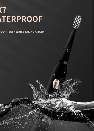 Электрическая щетка sonic toothbrush ipx7 на аккумуляторе5 фото