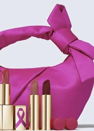 Набір помад в подарунковій косметичці estée lauder