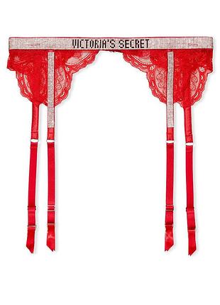 Регулируемые подвязки с зажимами shine strap lace garter belt size xs/s