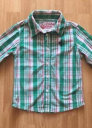 Рубашка для мальчика ,р.92-98,хлопок,германия