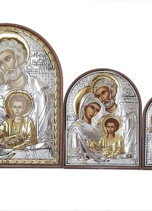 Грецька ікона silver axion святе сімейство ep2-015pag/p 6х8 см
