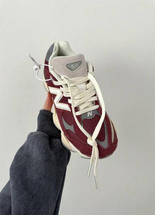 Кроссовки new balance 9060 «&nbsp;washed burgundy&nbsp;» premium5 фото