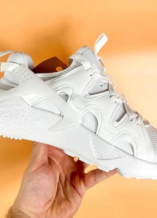 Кроссовки nike air huarache craft white (белые)10 фото