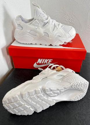 Кроссовки nike air huarache craft white (белые)6 фото