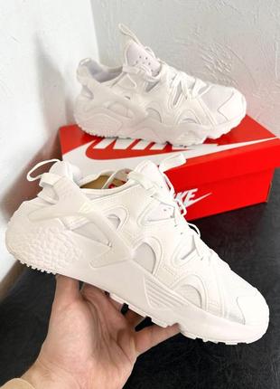 Кроссовки nike air huarache craft white (белые)7 фото