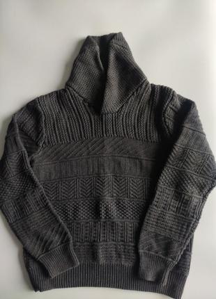 Свитер іndustrie  knit wear винтаж olive grey р.l-m 3