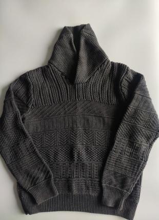 Свитер іndustrie  knit wear винтаж olive grey р.l-m3 фото