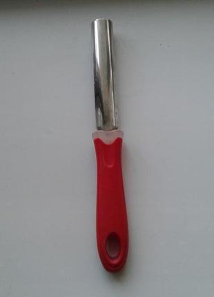 Нож для удаления сердцевины яблок красный2 фото