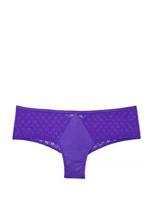 Трусики icon by victoria's secret lace cheeky panty purple shock size m4 фото