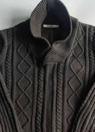 Свитер dressmann knit wear винтаж р.l brown4 фото