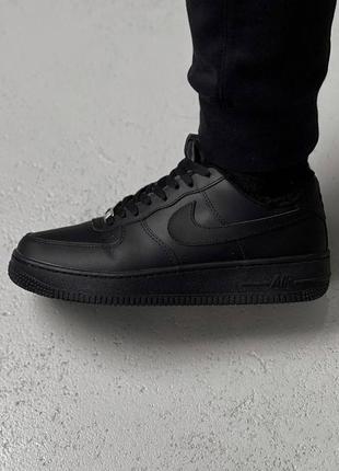 Nike air force low black winter9 фото