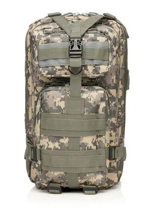 Военный тактический туристический рюкзак 45л, пиксель2 фото