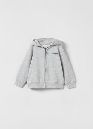 Кофта фліс толстовка з капюшоном zara на хлопчика 98
