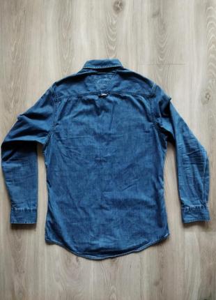 Рубашка tommy hilfiger indigo размер s/p, состояние идеальное2 фото