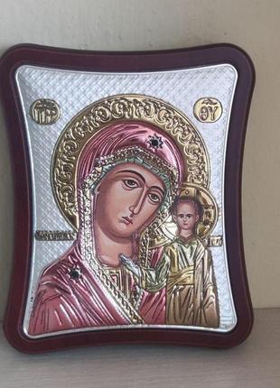 Греческая икона prince silvero божья матерь казанская 8,5x10 см ma/e1406/3xc 8,5x10 см
