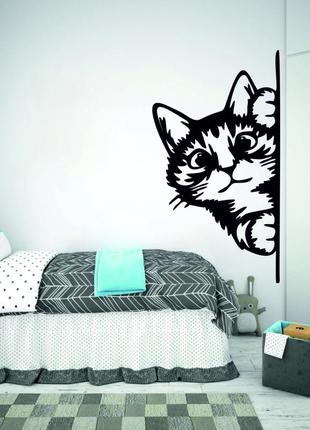 Декоративное настенное 3d панно «кот» декор на стену с объемом (цена за 1 шт)3 фото