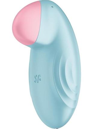 Смарт-вібратор для клітора satisfyer tropical tip light blue 3