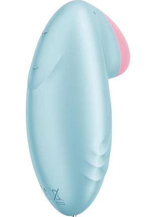 Смарт-вібратор для клітора satisfyer tropical tip light blue 6