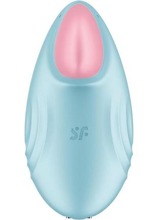 Смарт-вібратор для клітора satisfyer tropical tip light blue 7