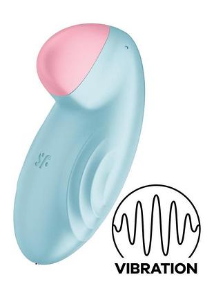 Смарт-вібратор для клітора satisfyer tropical tip light blue 2