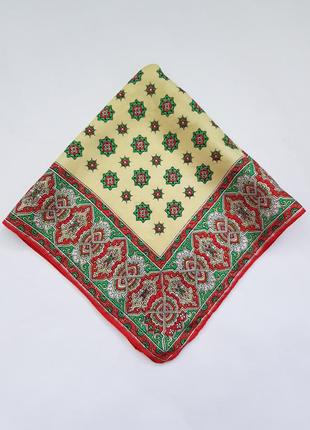 Шелковый платок натуральный шелк 44×45 плотный2 фото