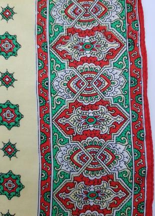 Шелковый платок натуральный шелк 44×45 плотный5 фото