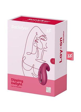 Вибратор satisfyer dipping delight berry 7