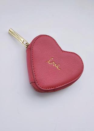 Розовый кошелек футляр katie loxton heart1 фото