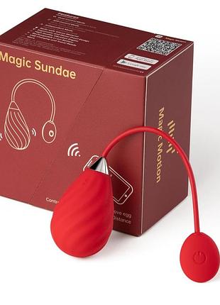 Смарт-віброяйце magic motion sundae red 3