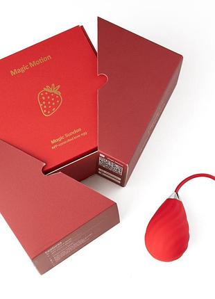 Смарт-віброяйце magic motion sundae red 2