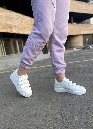 Распродажа, женские белые кеды на липучках, кроссовки, кед, кроссовки, липучки