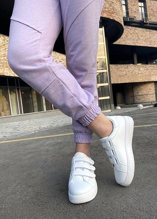 Распродажа, женские белые кеды на липучках, кроссовки, кед, кроссовки, липучки