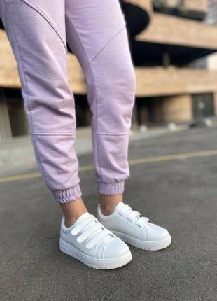 Распродажа, женские белые кеды на липучках, кроссовки, кед, кроссовки, липучки