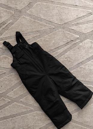 Фирменные зимние  лыжные теплые термо штаны полукомбинезон vertical 9  р.92-98 си8 фото