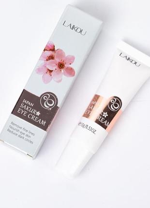 Крем laikou japan sakura eye cream для кожи вокруг глаз с экстрактом сакуры 15 г антивозрастной от г