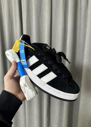 Мужские черные кроссовки adidas campus black, адидас кампус10 фото