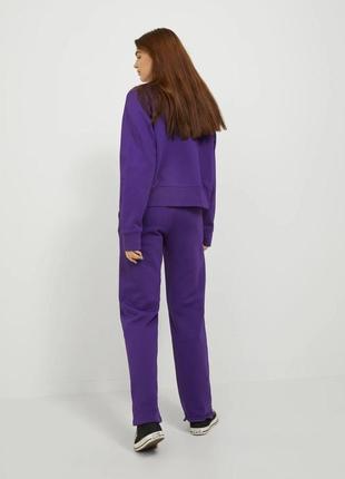 Трикотажные спортивные штаны фиолетовые от датского бренда jjxx3 фото