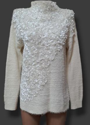 Молочна кофта светр джемпер