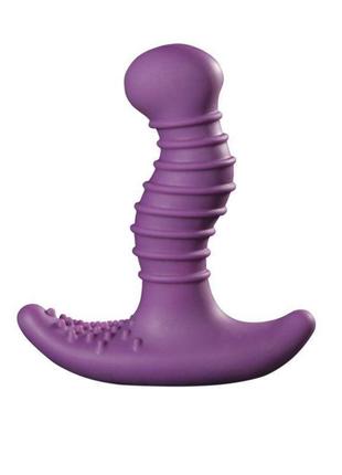 Масажер простати з вібрацією nexus ridge rider purple, макс діаметр 3,7 см, стимулюючий рельєф