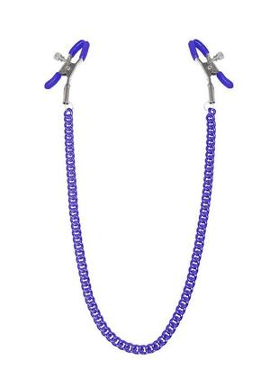 Зажимы для сосков с цепочкой feral feelings - nipple clamps classic, фиолетовый