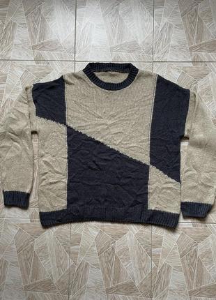 Вязаный свитер 90s vintage avant garde archive oversized knitted sweater