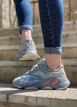 Adidas yeezy boost 700 blue9 фото