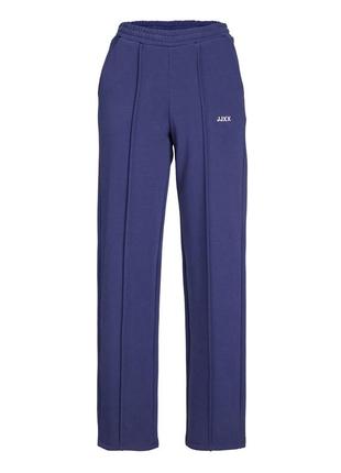 Женские спортивные коттоновые брюки трехнитка темно-синие от датского бренда jjxx4 фото