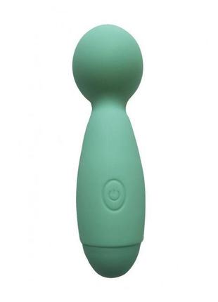 Мінівібромасажер wooomy smally mini wand turquoise, бирюзовый