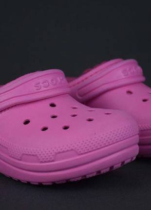Crocs classic lined clog крокси сабо дитячі зимові утеплені. оригінал. c 10/27 р./17 см.