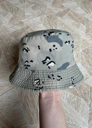 Панама rare y2k vintage ucla military camo frozen snow bucket hat